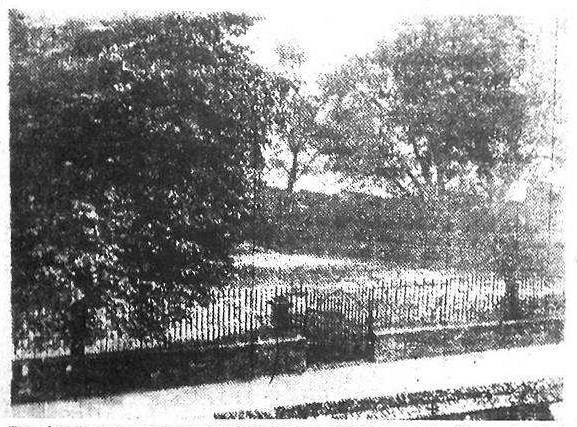 The old burying ground at Darley Lane (Derby Mercury, 19th Apr. 1932.)